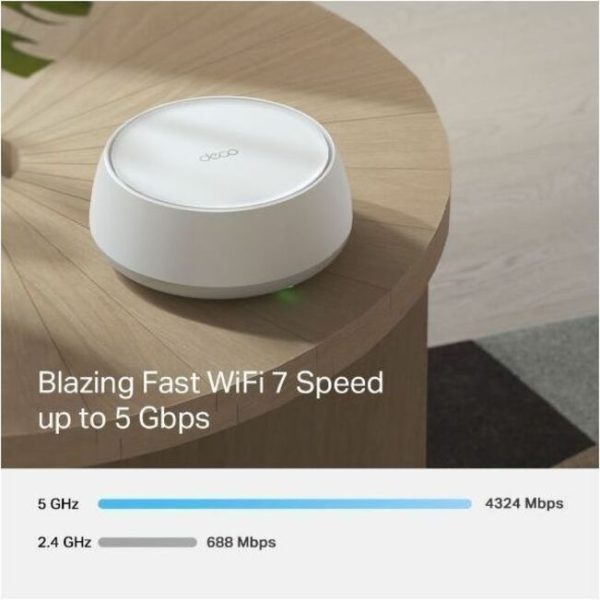 TP-Link Deco BE25 Wi-Fi 7 IEEE 802.11 a/b/g/n/ac/ax/be Ethernet Wireless Router - Image 5
