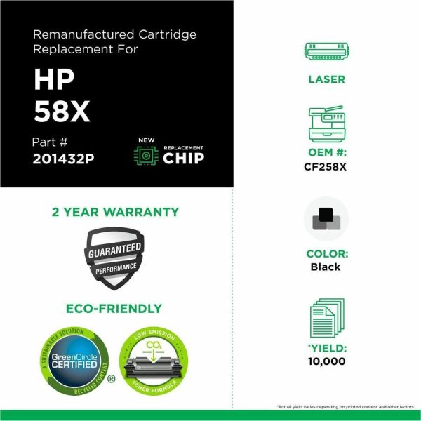 Clover Imaging Remanufactured High Yield Toner Cartridge (New Chip) for HP 58X (CF258X) - Image 3