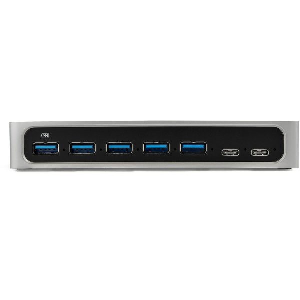 StarTech.com 7 Port USB C Hub with Fast Charge - 5x USB-A & 2x USB-C (USB 3.0 SuperSpeed 5Gbps) - USB 3.2 Gen 1 Adapter Hub - Self Powered - Image 3