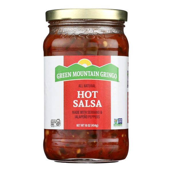 Green Mountain Gringo Hot Salsa - Case of 12 - 16 oz. - Image 3