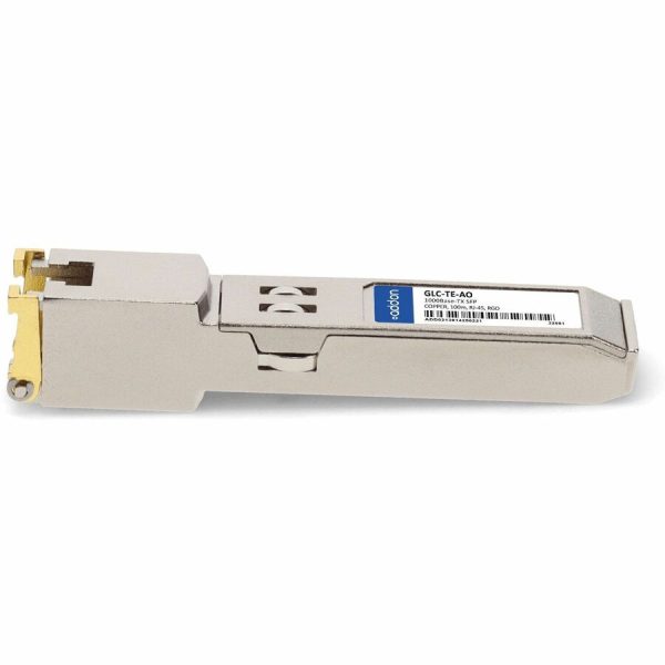 AddOn Cisco GLC-TE Compatible TAA Compliant 10/100/1000Base-TX SFP Transceiver (Copper, 100m, RJ-45, Rugged) - Image 2