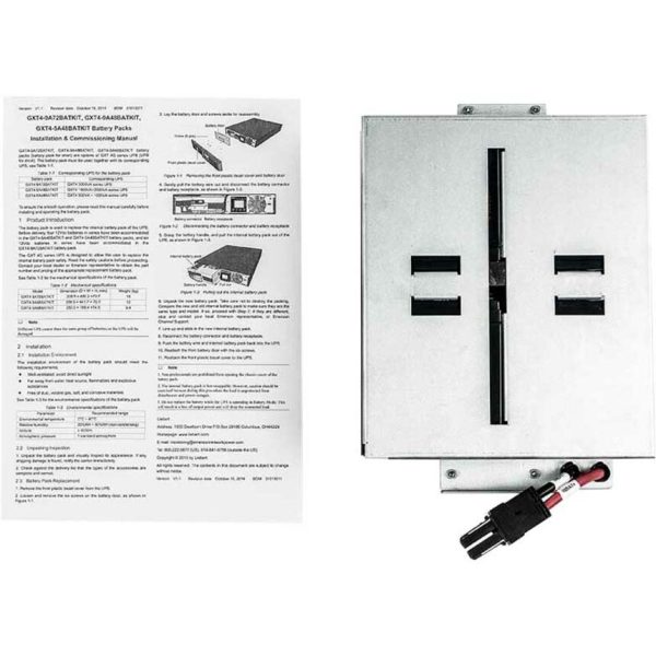 Vertiv Liebert GXT4-5A48BATKIT Hot-Swappable 5 Ah, 48V Lead-Acid Battery Kit for Vertiv Liebert GXT4-500RT120, GXT4-700RT120, GXT4-700RT230, GXT4-1000RT120 and GXT4-1000RT230 - Image 2