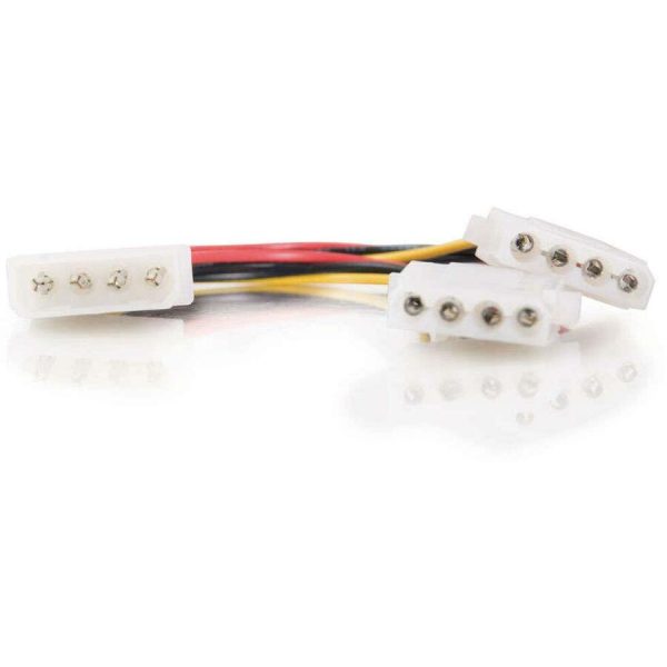 C2G 6in One 5.25in to Two 5.25in Internal Power Y-Cable - Image 2