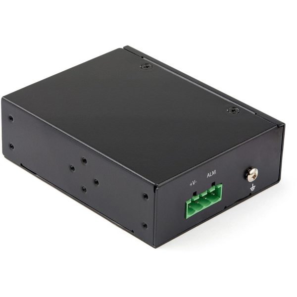 StarTech.com Industrial Fiber to Ethernet Media Converter - 1Gbps SFP to RJ45/CAT6 - SM/MM Fiber to Copper Gigabit Network IP-30 12V Input - Image 2