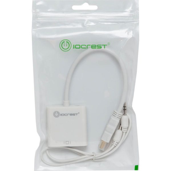 IO Crest Active HDMI to VGA Adapter with Audio Support via 3.5mm jack - Image 3