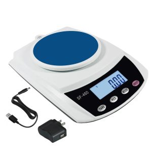 Ounce Carat and Gram Scale 0.01g Accuracy 600g Capacity Digital Balance Electronic Scale LCD for Science Lab   USB Charger and AC DC Adapter Included