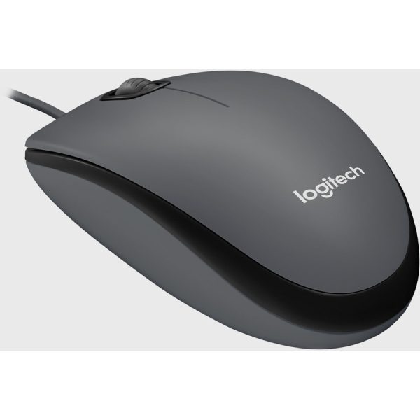 Logitech M100 Wired USB Mouse, 3-Buttons,1000 DPI Optical Tracking, Ambidextrous, Compatible with PC, Mac, Laptop (Gray) - Image 4