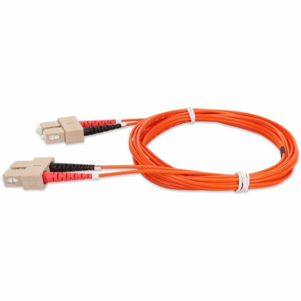 AddOn 3m SC (Male) to SC (Male) Orange OM2 Duplex Fiber OFNR (Riser-Rated) Patch Cable - Image 2