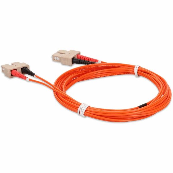 AddOn 3m SC (Male) to SC (Male) Orange OM2 Duplex Fiber OFNR (Riser-Rated) Patch Cable - Image 3