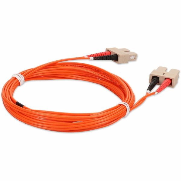 AddOn 3m SC (Male) to SC (Male) Orange OM2 Duplex Fiber OFNR (Riser-Rated) Patch Cable - Image 5