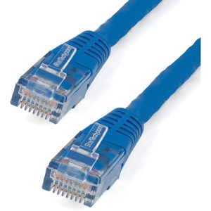 StarTech.com 15ft CAT6 Ethernet Cable - Blue Molded Gigabit - 100W PoE UTP 650MHz - Category 6 Patch Cord UL Certified Wiring/TIA