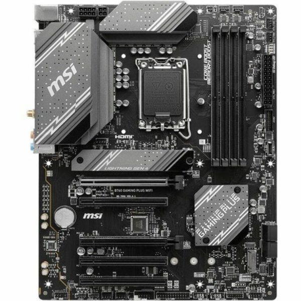 MSI B760 GAMING PLUS WIFI Gaming Desktop Motherboard - Intel B760 Chipset - Socket LGA-1700 - ATX - Image 3