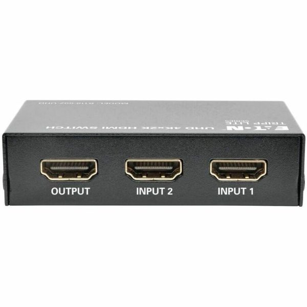 Eaton Tripp Lite Series 2-Port HDMI Switch with Remote Control - 4K @ 60 Hz, 4:4:4, HDR, 3D, HDCP 2.2, EDID - Image 2