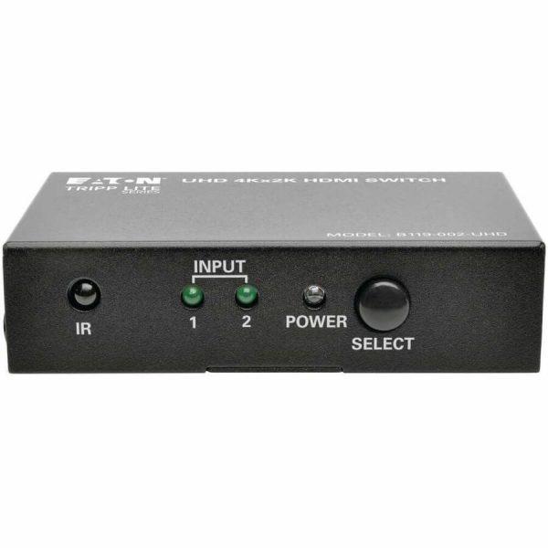 Eaton Tripp Lite Series 2-Port HDMI Switch with Remote Control - 4K @ 60 Hz, 4:4:4, HDR, 3D, HDCP 2.2, EDID - Image 3
