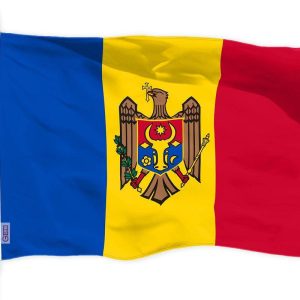 G128 Moldova Moldovan Flag | 3x5 Ft | Printed 150D Polyester - Indoor/Outdoor, Vibrant Colors, Brass Grommets, Quality Polyester, Much Thicker More Durable Than 100D 75D Polyester