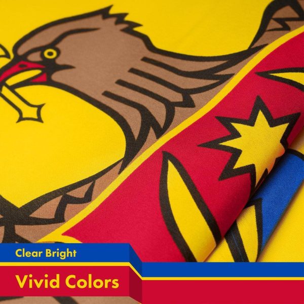 G128 Moldova Moldovan Flag | 3x5 Ft | Printed 150D Polyester - Indoor/Outdoor, Vibrant Colors, Brass Grommets, Quality Polyester, Much Thicker More Durable Than 100D 75D Polyester - Image 3