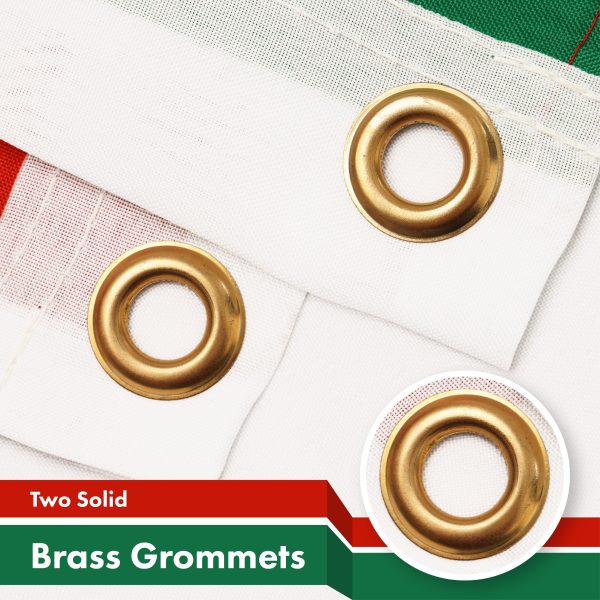 G128 3 Pack: Hungary Hungarian Flag | 3x5 Ft | LiteWeave Pro Series Printed 150D Polyester | Country Flag, Indoor/Outdoor, Vibrant Colors, Brass Grommets, Thicker and More Durable Than 100D 75D Poly - Image 2
