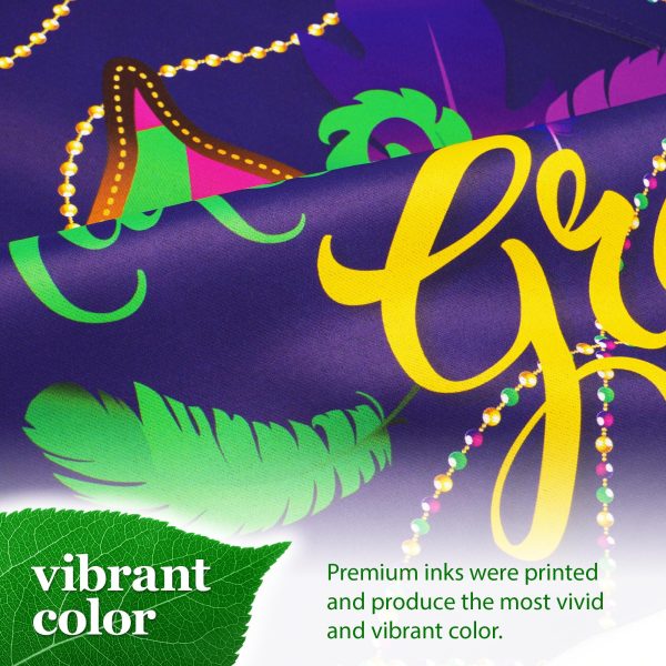 G128 Garden Flag Mardi Gras Masquerade Mask 12"x18" Blockout Fabric - Image 5