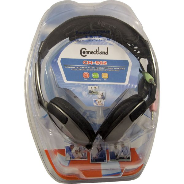 Connectland Stereo PC Headphone with In-line Contrlol and Microphone - Image 2