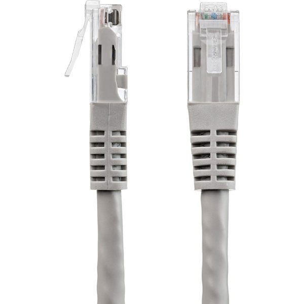 StarTech.com 20ft CAT6 Ethernet Cable - Gray Molded Gigabit - 100W PoE UTP 650MHz - Category 6 Patch Cord UL Certified Wiring/TIA - Image 3