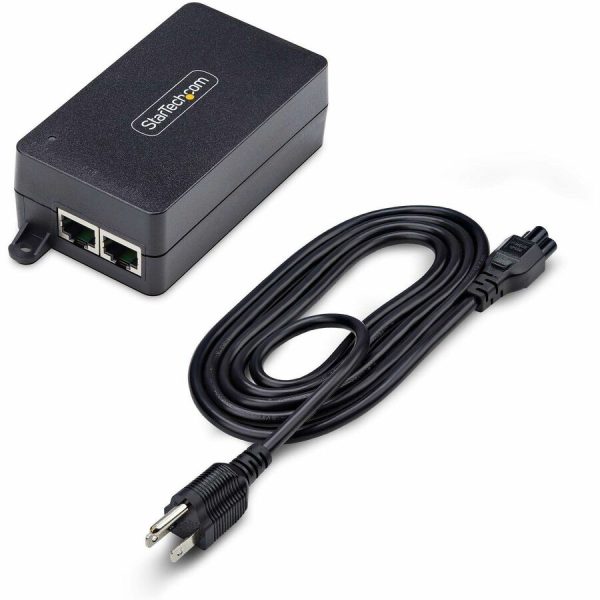 StarTech.com 1-Port 2.5GbE PoE+ Injector, Multi-Gigabit 10M/100M/1G/2.5G Ethernet, Midspan PoE/PoE+ (802.3af/802.3at), 30W, Unmanaged - Image 6