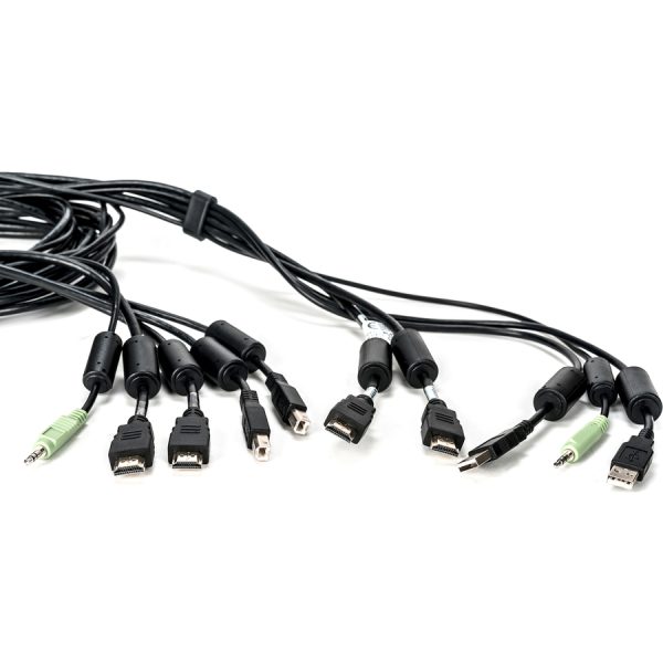 Vertiv Avocent USB Keyboard and Mouse, Dual HDMI and Audio Cable, 10 ft. for Vertiv Avocent SV and SC Series Switches - Image 2