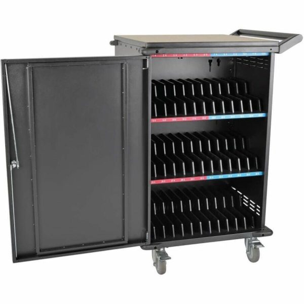 Eaton Tripp Lite Series 36-Device AC Mobile Charging Cart - Laptops and Chromebooks, 120V, NEMA 5-15P, 10 ft. (3.1 m) Cord, Black - Image 2