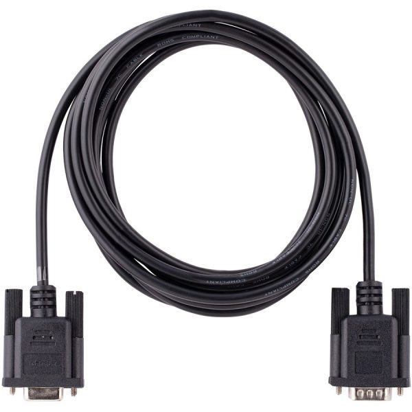 StarTech.com 3m RS232 Serial Null Modem Cable, Crossover Serial Cable w/Al-Mylar Shielding, DB9 Serial COM Port Cable Female to Male, F/M - Image 5