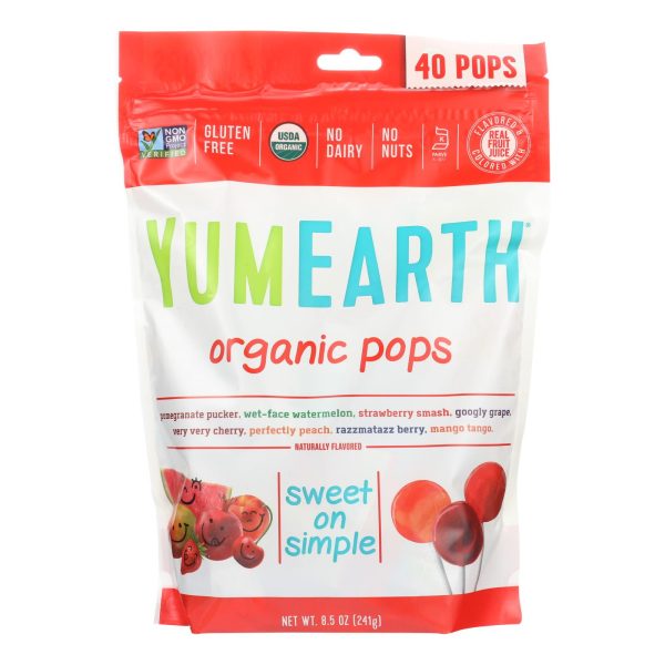 Yummy Earth Lollipop - Organic - 40 Plus Assorted - 8.5 oz - Image 3