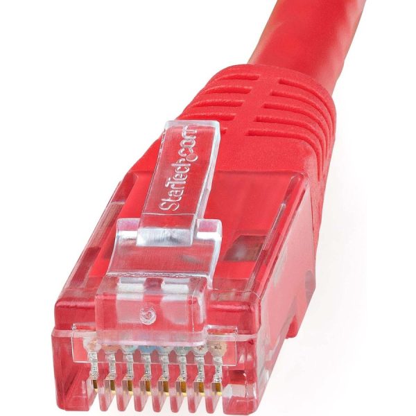 StarTech.com 3ft CAT6 Ethernet Cable - Red Molded Gigabit - 100W PoE UTP 650MHz - Category 6 Patch Cord UL Certified Wiring/TIA - Image 3