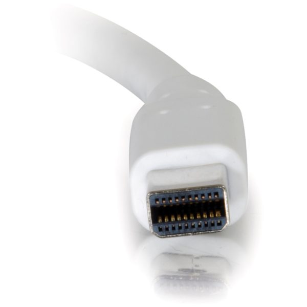 C2G 10ft Mini DisplayPort Cable M/M - White - Image 3