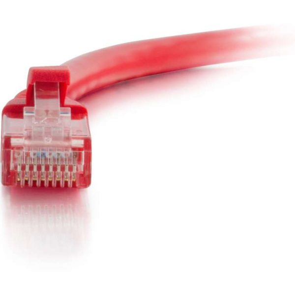 C2G 6in Cat6 Snagless Unshielded (UTP) Network Patch Cable - Red - Image 2