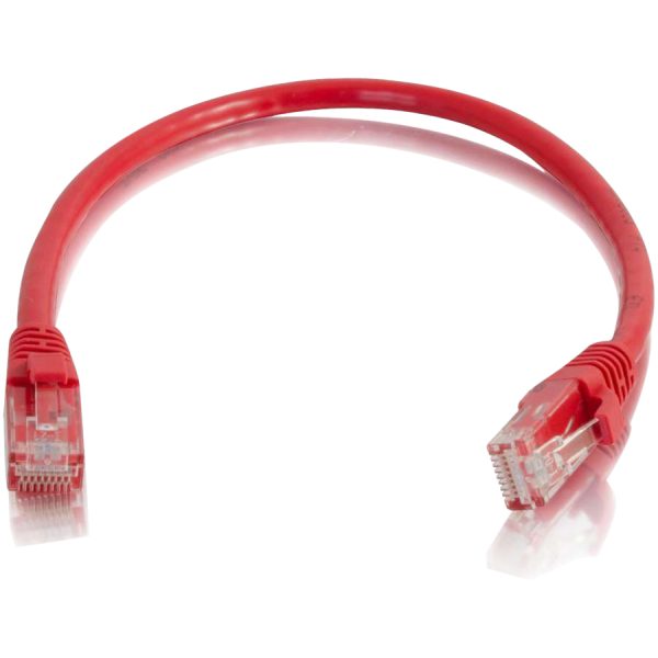 C2G 6in Cat6 Snagless Unshielded (UTP) Network Patch Cable - Red - Image 4