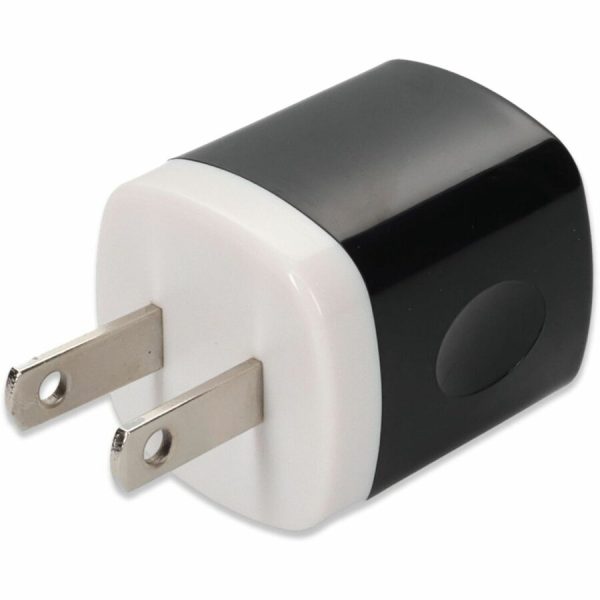 Wall Charger 1X 2USB-A 2.0 5v 1.5A, Black - Image 3