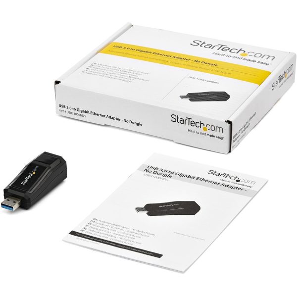 StarTech.com USB 3.0 to Gigabit Ethernet NIC Network Adapter - 10/100/1000 Mbps - Image 4
