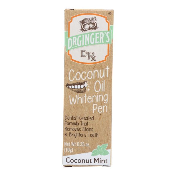 Dr. Ginger's - Cnut Oil Whitening Pen - .35 OZ