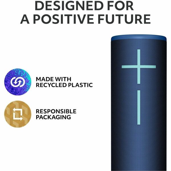 Ultimate Ears MEGABOOM 4 Portable Waterproof Bluetooth Speaker With Powerful 360-Degree Sound and Thundering Bass, Floating Speaker With 20-Hour Battery and 147ft (45m) Range, Blue - Image 6