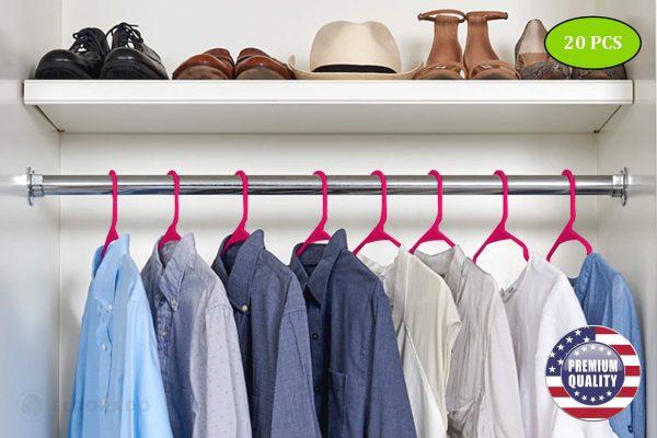 Hangers for Adult Size Clothing Plastic Ideal for Everyday Standard Use Clothes Shirts Blouses TShirts Dresses Jackets - Image 6