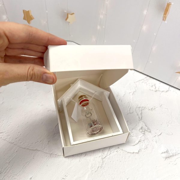 Anniversary Gift for Her & Him Romantic Present for Boyfriend Girlfriend Custom Message I Love You Gifts to Wife Husband (Key in Big Bottle   You Hold the Key to My Heart In White Wood Frame) - Image 3