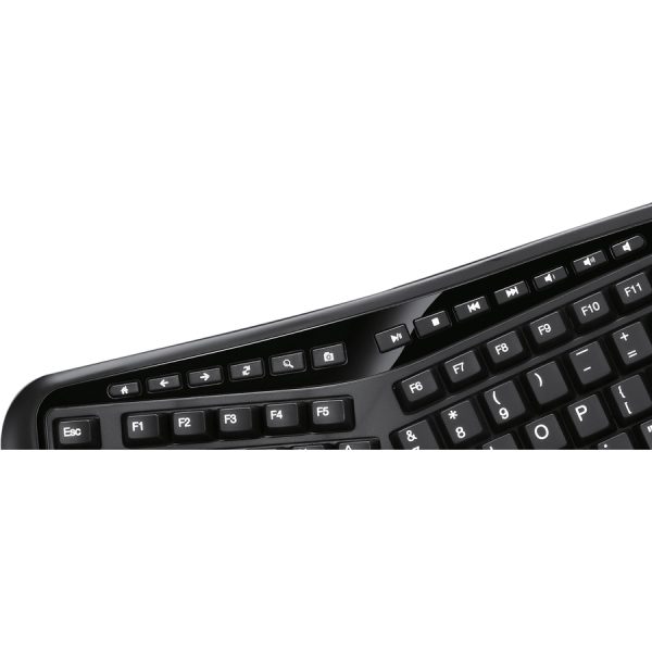 Adesso 2.4GHz Wireless Ergonomic Touchpad Keyboard - Image 3