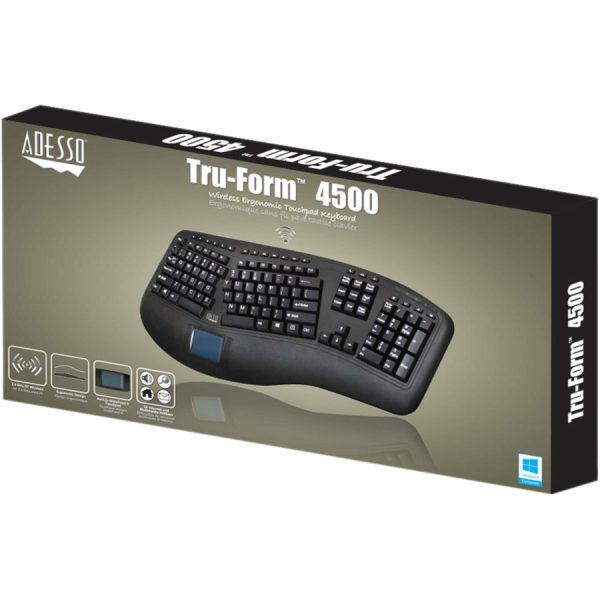 Adesso 2.4GHz Wireless Ergonomic Touchpad Keyboard - Image 6