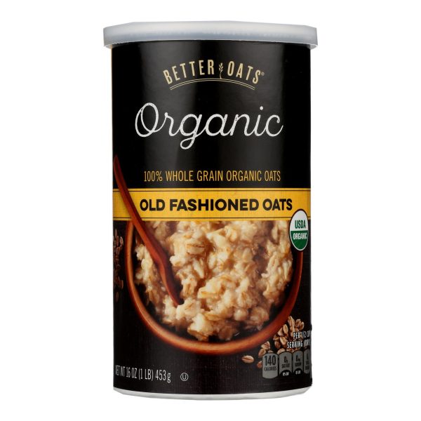 Better Oats Organic Cereal - Old Fashioned Oats - Case of 12 - 16 oz. - Image 2