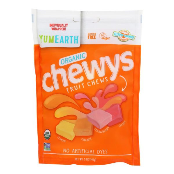 Yumearth - Chewys Fruit Chews - Case of 6-5 OZ - Image 2