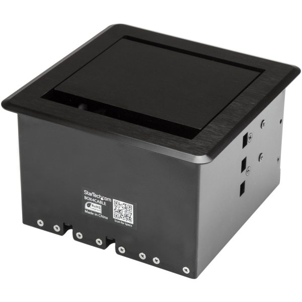 StarTech.com Conference Table Cable Management Box - Table Top - Conference Room AV - Conference Table Connectivity Box - Image 2