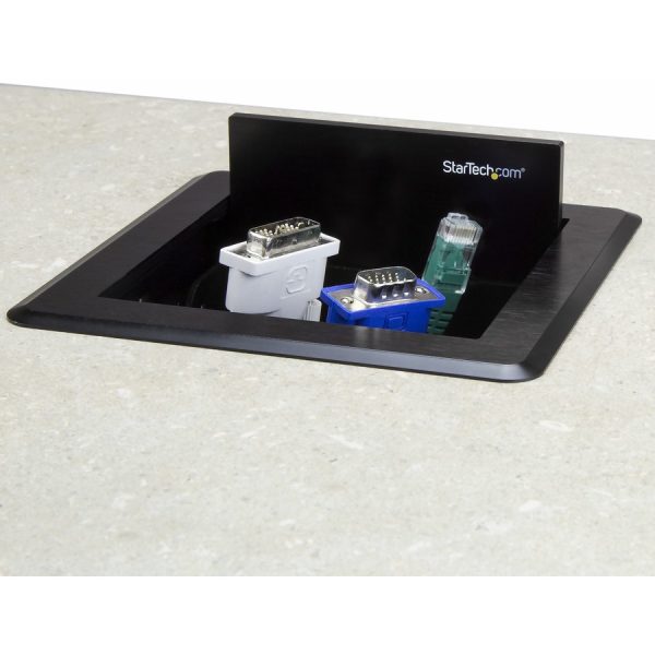 StarTech.com Conference Table Cable Management Box - Table Top - Conference Room AV - Conference Table Connectivity Box - Image 4