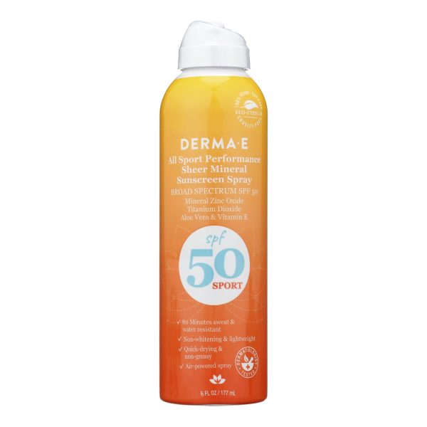 Derma E - Snscrn Spray Sport Spf50 - 1 Each-6 FZ - Image 2