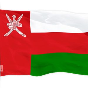 G128 Oman Omani Flag | 3x5 Ft | LiteWeave Pro Series Printed 150D Polyester | Country Flag, Indoor/Outdoor, Vibrant Colors, Brass Grommets, Thicker and More Durable Than 100D 75D Polyester