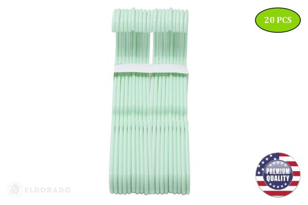 Hangers for Adult Size Clothing Plastic Ideal for Everyday Standard Use Clothes Shirts Blouses TShirts Dresses Jackets Suits. Color  Mint Pack  20 PCS. - Image 2