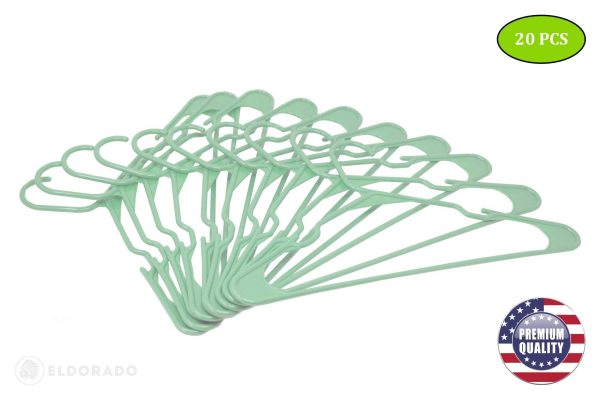 Hangers for Adult Size Clothing Plastic Ideal for Everyday Standard Use Clothes Shirts Blouses TShirts Dresses Jackets Suits. Color  Mint Pack  20 PCS. - Image 3