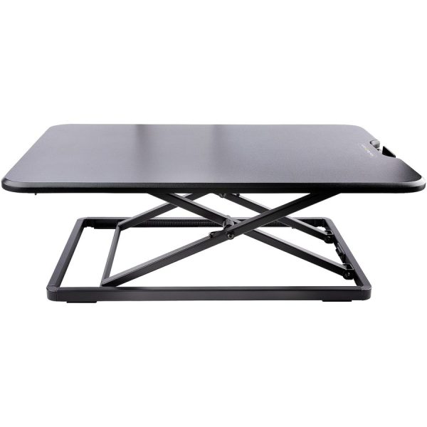 StarTech.com Standing Desk Converter for Laptop, Up to 8kg/17.6lb, Height Adjustable Laptop Riser, Table Top Sit Stand Desk Converter - Image 2